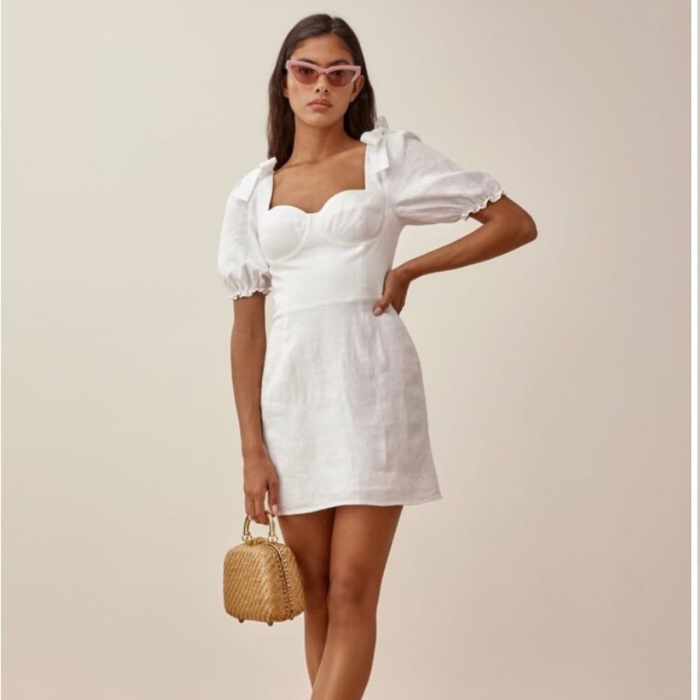 Reformation Spring Linen Dress | Size 0